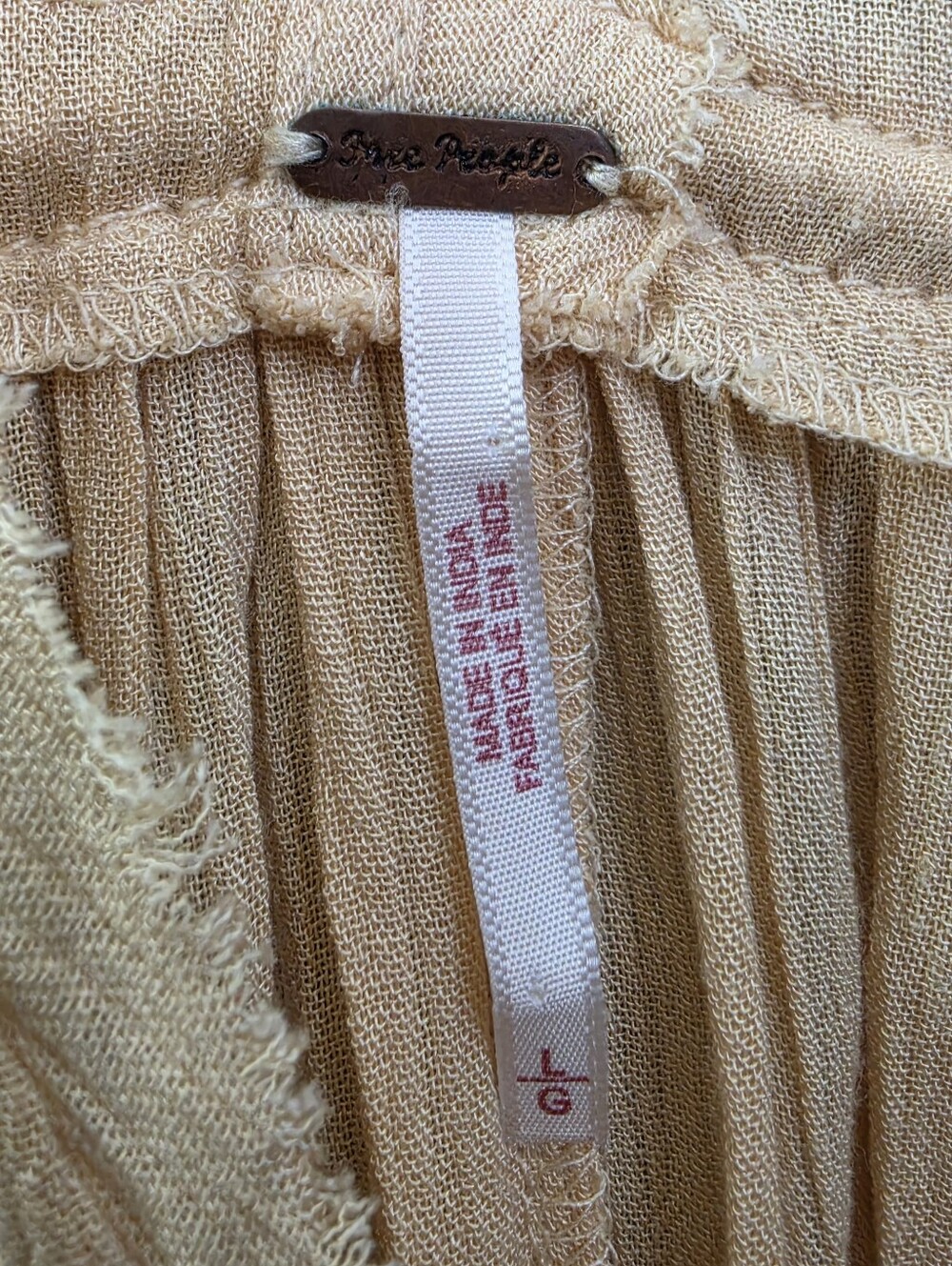 Nwot Free People Will Wait For You Golden Gauzy Flutter Sleeve Boho Midi Dress - Picture 3 of 16